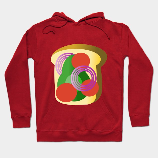 Avocado Sandwich Hoodie by Janremi